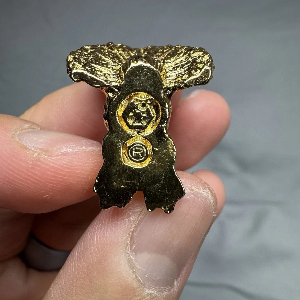 Vintage Swarovski Star Collection Songbird Figurine 66024‎ Gold Crystal